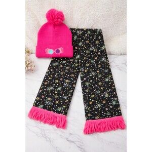 Harry Potter Luna Lovegood Spectrespecs Knit Hat And Scarf Set New NWT Cosplay